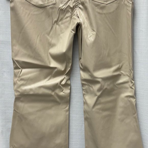 Petal & Pup Faux Leather Pants Bone Color - Picture 4 of 9
